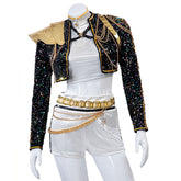 【Pre-Sale】Anime KPop Demon Hunters Cosplay Rumi Zoey Mira Black Cosplay Costume Cosplay Costumes